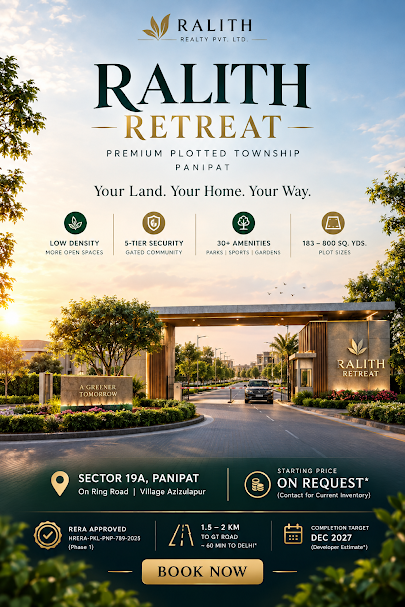 Ralith Retreat - Affordable Plots in Panipat, Sector 19A Panipat
