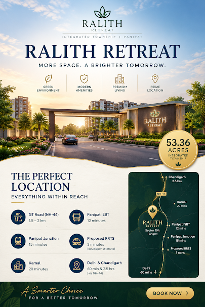 Ralith Retreat location - Sector 19A, Ring Road, Panipat, Haryana